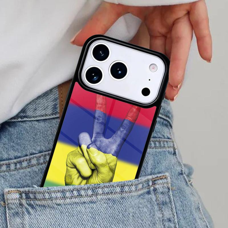 Mauritius Flag Phone Case for iPhone 17ProMax 12 13 14 15 16e 17 Pro Max Plus Air Cover