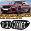 Gloss Black Car Grille Grill Front Kidney Double Slat for BMW G30 G31 G38 5 Series M5 520i 530i 540i 2017- Car Accessories