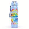 1PC Birthday Squad 2026 Letter Art 750ml Color Plastic Water Bottle Leakproof Flip Straw Lid For Sports Office Home Use