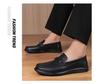 Men's Genuine Leather Loafers: Spring & Autumn British Style Slip-Ons, Business Casual, Rubber Sole, Large Size 47