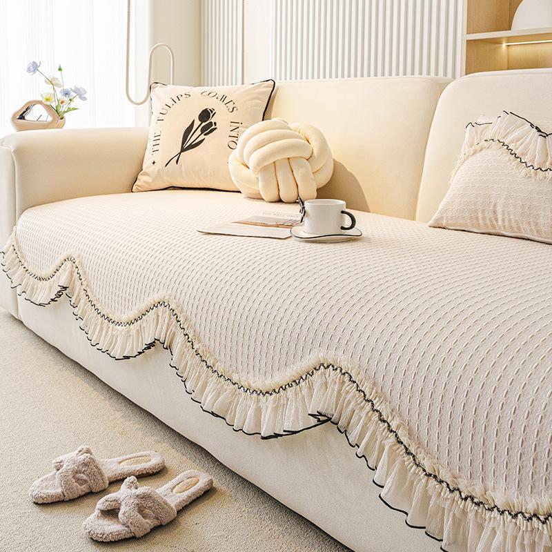 

2025 new special-shaped sofa cushion one-piece straight row non-slip sofa seat cushion four-season universal sofa cover towel 90*90cm