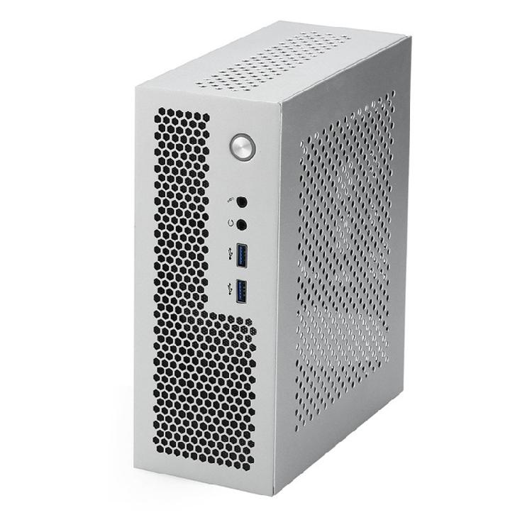 Industriesteuerung A09 Mini-ITX HTPC Gehäuse Einfach zu bedienendes PC-Gehäuse ITX Computergehäuse USB3.0/2.0 für Büro Zuhause Zubehör
