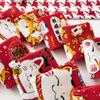 Cute Thick New Year Cartoon Hosiery Middle Tube Hosiery Girls Lucky Cat Socks Chinese Style Socks