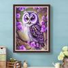 5D DIY Full Round Drill Diamond Painting Owl Kit Home Decoration Art Craft