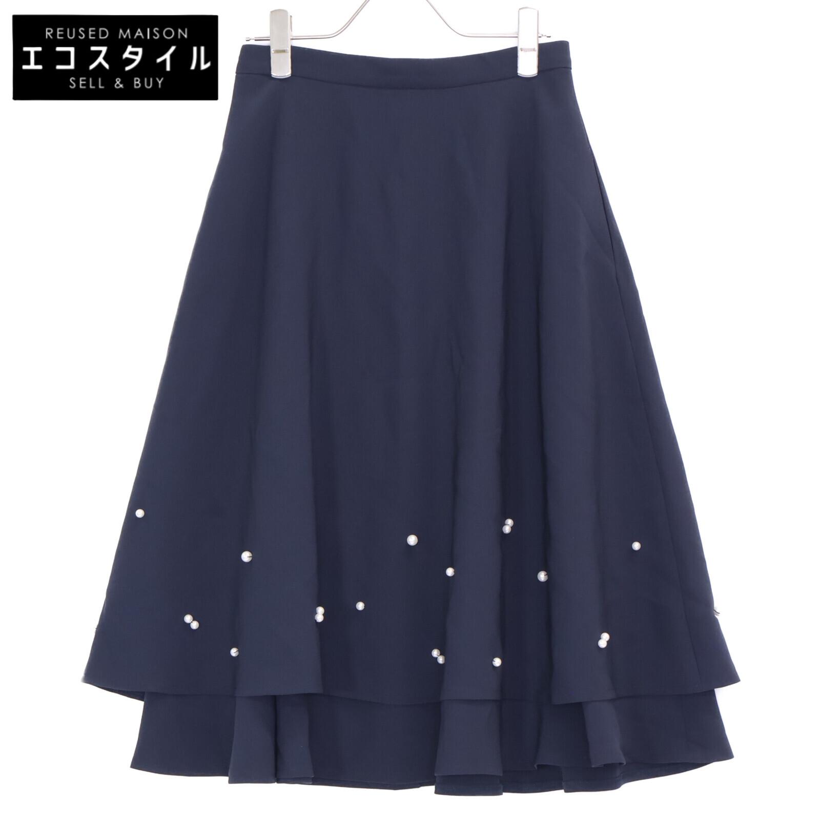 

Rene Navy 6214020 Pearl Skirt skirt 34 NavyUsed