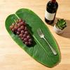 Tropical Artificial Banana Leaf Place Mats Large Drink Cup Coasters Fruits Plate  Table Decoration