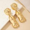 Trendy Geometric Irregular Earrings: Women's Fashionable Cold Style Ear Studs