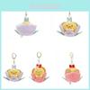 Adorable Japanese Corner Fairy Flower Garden Shrimp Plush Toy Bag Charm Keychain