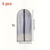 Heavy-Duty Transparent Garment Bags with Zipper Closure - Multi-Size Fully Enclosed Dustproof Covers for Wedding Dresses, Suits, Coats