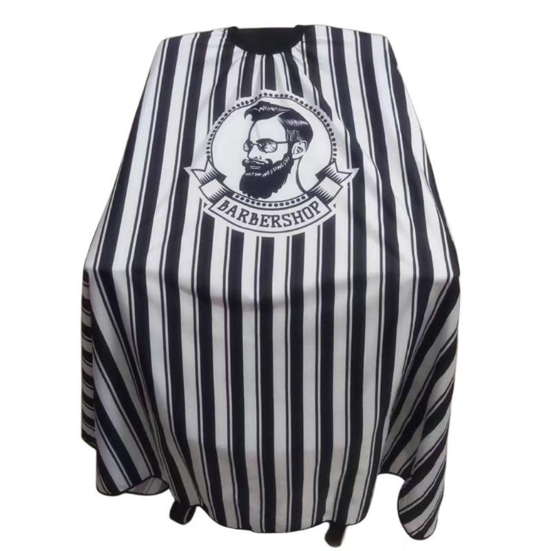 Professional Retro Stripes Hairdressing Bibs Comfortable Non-Stick Hair Baking Apron Breathable Hairdressing Supplies