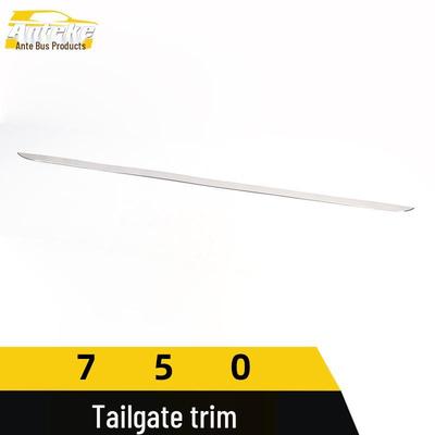 Jinbei 750 Tailgate Trim: Stainless Steel Rear Bumper Anti-Scratch Decorative Strip