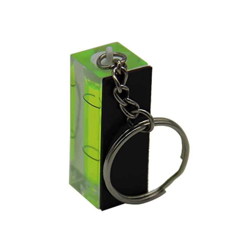 Magnetischer Schlüsselanhänger Quadratische Horizontale Wasserwaage Kunststoffblase Mini Horizontale Perle Tragbare Wasserwaage