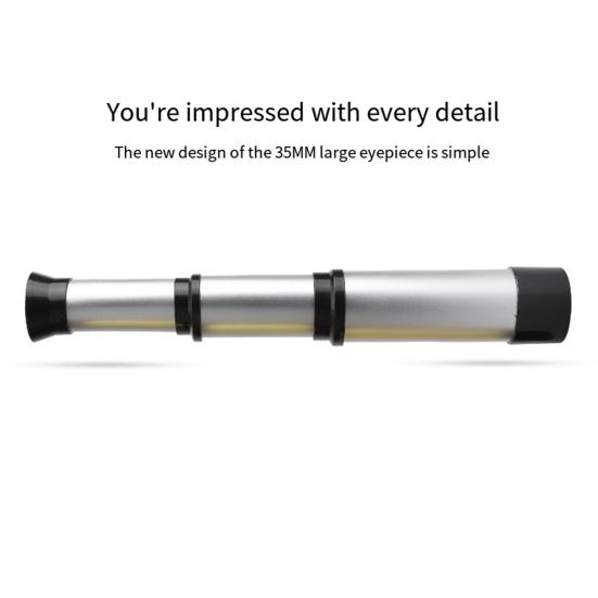 Retractable Kids Telescope Clear 35MM Objective Lens Portable Outdoor Hiking Bird Watching Concert Pirate Monocular Telescope Toy Boys Girls Gift