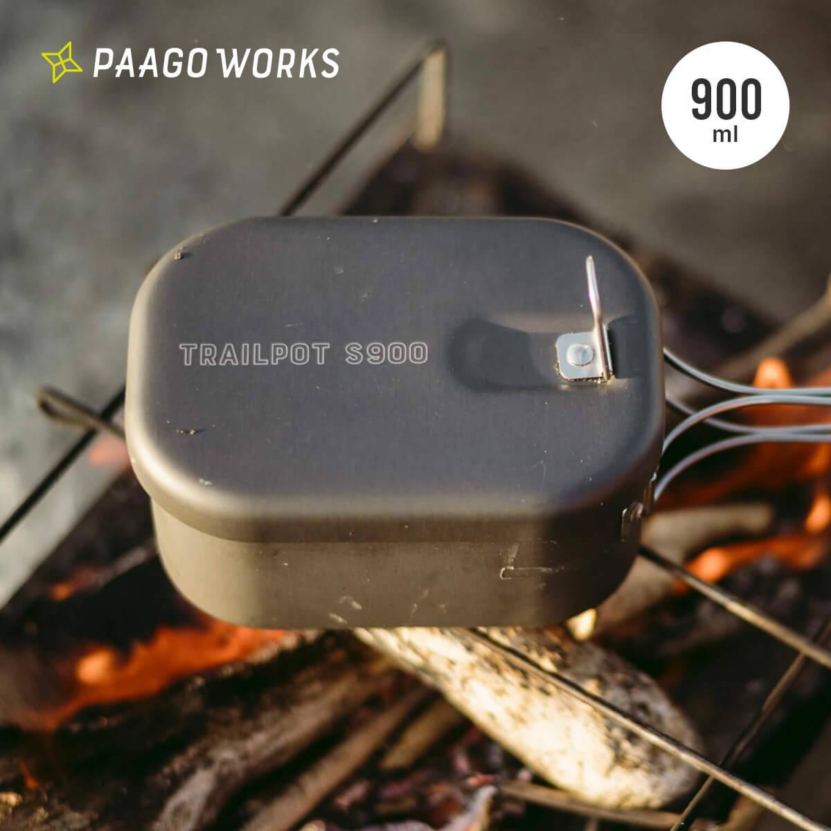 Pergo Works Trail Pot S900 PaaGo WORKS TRAILPOT S900 CG401DGR Cooker Solo Pot Frying Pan Set Kocher Mestin Rice Cooker Solo Camping Solo Travel