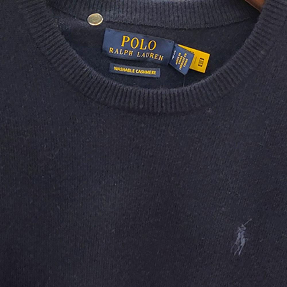 Polo Ralph Lauren Crew Neck Casual Solid Sweater Men Sweater Navy-Blue 710796093-003