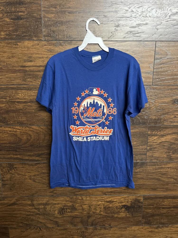 VTG NY Mets 1986 World Series T-shirt Shea Stadium - L Unisex T-Shirt XXL