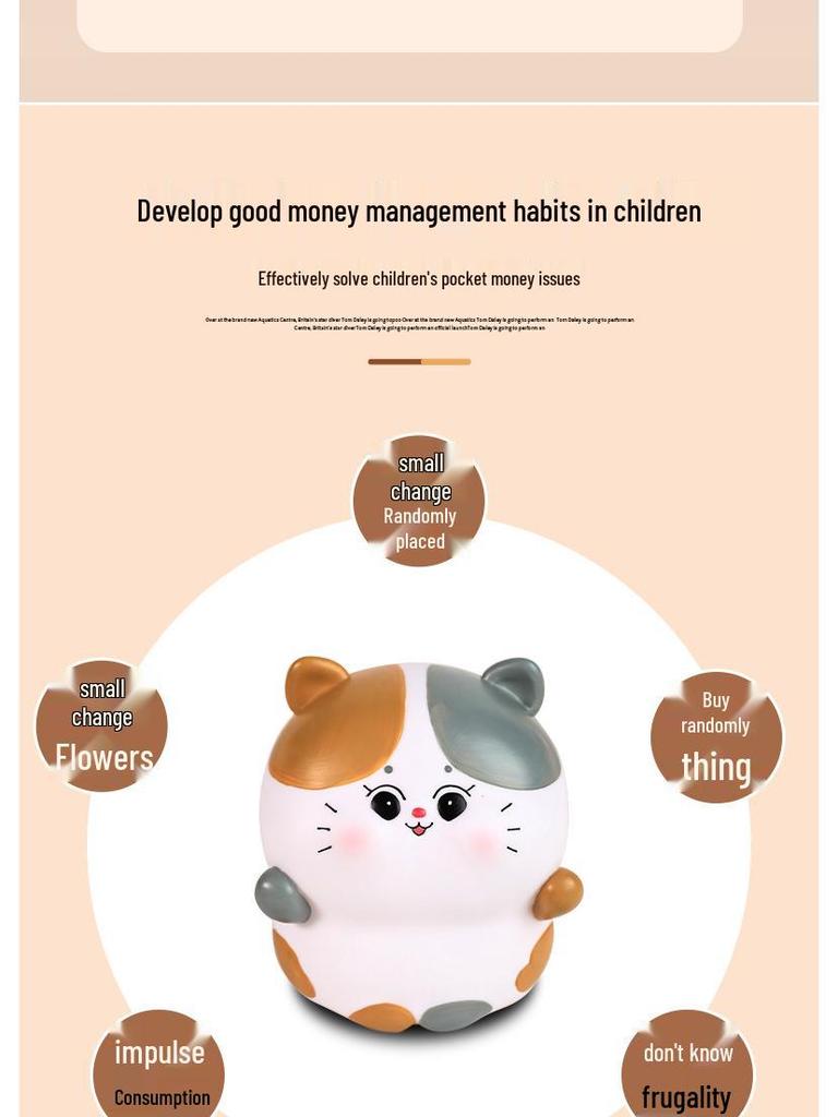 2025 Cartoon Piggy Bank: Adult Use, Secure Savings, Easy Withdraw, New Children's Model