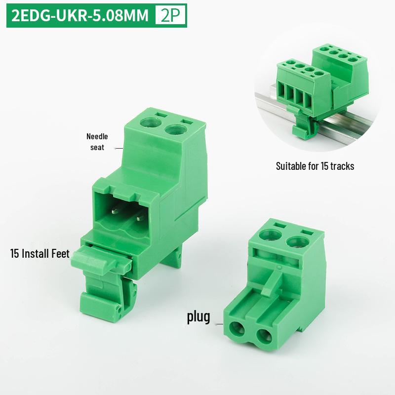 2EDG-UKR-5.08MM Plug-in Rail Guide Terminal Block Connector