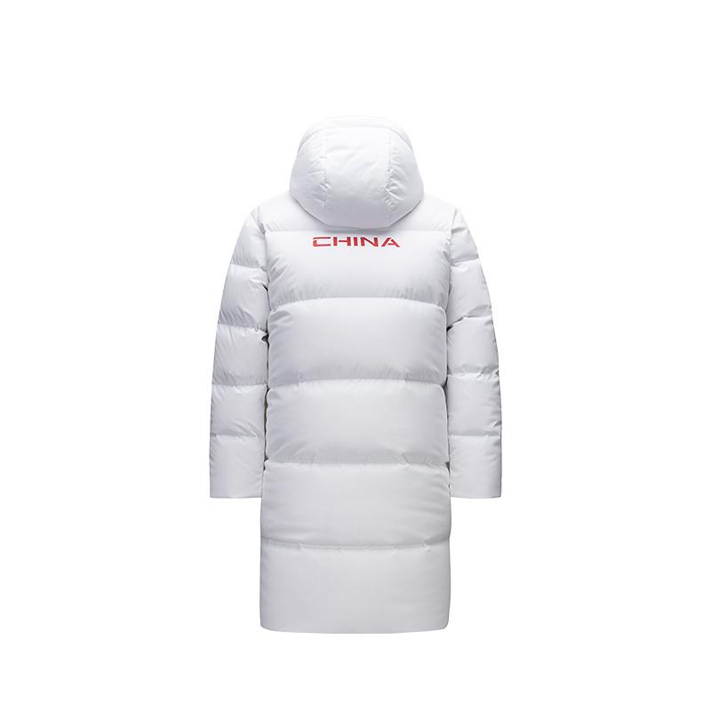 

Anta Logo Letter Zipper Hooded Long Sleeve Down Jacket Unisex Outerwear Pure-White 172517902-1 L