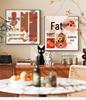 Persimmon Ruyi Decorative Painting: New Year Fu Character for Living Room, Dining Room, or Bedroom - Festive Ornament with Good Fortune Symbolism.