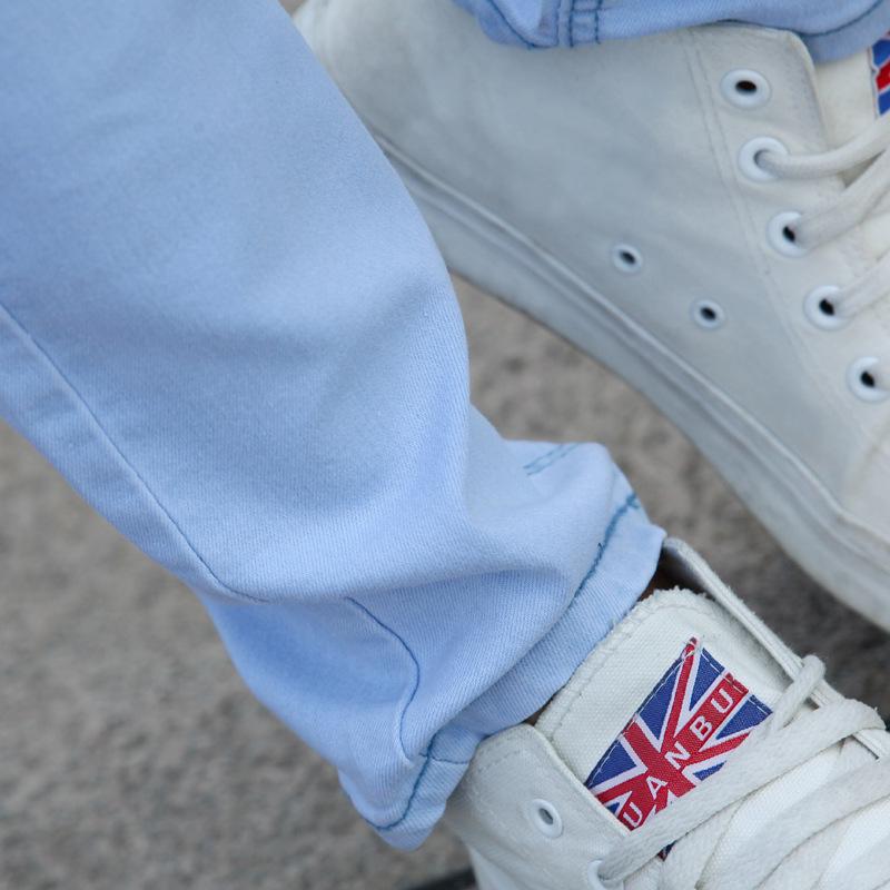 Men's Slim Fit Stretch Blue Jeans (Korean Style) - Spring Collection 7021