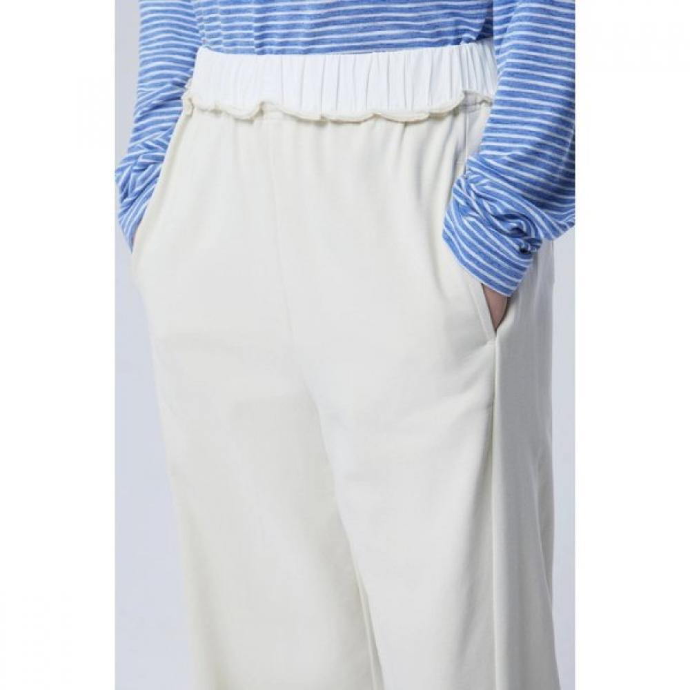 Benetton Frill Banding Diagonal Line Pants Bapt95611