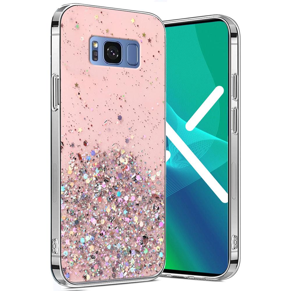 Samsung Galaxy S8 Case, Glittery, Pink