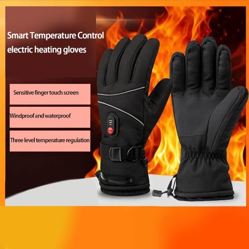 Winter Heated Gloves Waterproof Cold Weather Outdoor Sports USB Powered