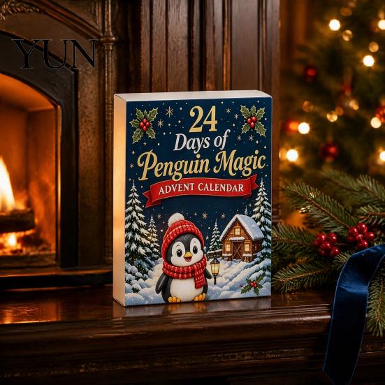 Creative Christmas Gifts for Kids Guinea Pig Advent Calendar, 24Pcs Acrylic 2D Ornament Set with Winter Holiday Party Favors Outfits, Tree Hanging