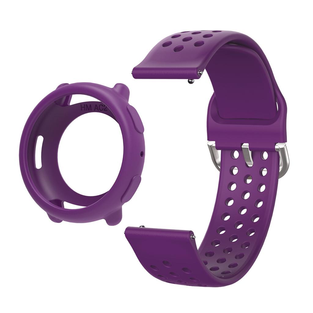 Silikon Schutzhülle+Armbandabdeckung Hülle Für Huami Amazfit Active2 Smart Ersatz Zubehör Rahmen Hüllen Bildschirmschutzhülle