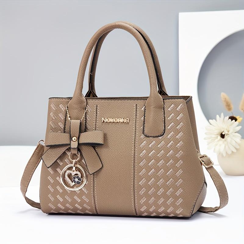 Fashion Korean Design High-Grade Handbag For Girls, Multi-purpose Top Handle Shoulder Crossbody Matching Bag
