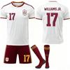 Maglia Spagna con Logo ricamato Maglia Coppa del Mondo 2026 Versione Fan stesso stile Maglia da Calcio