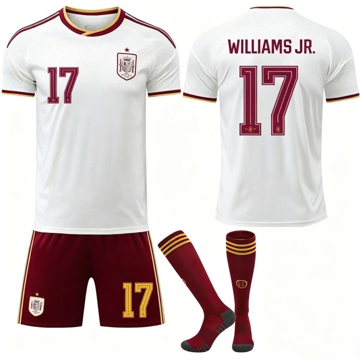 Spanien Trikot mit Logo bestickt 2026 Weltmeisterschaft Trikot Fan Version gleicher Stil Fußballtrikot M