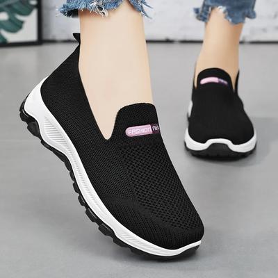 Fashion Spring/Summer New Mesh Casual Shoes Versatile Women's Hoops Comfortable Cloth Shoes for Middle and Elderly Mom Shoes