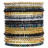 1 Set Stretchable Handmade Ethnic Beaded Bracelets Set Multicolor Retro Stretch Jewelry Present for Women Fashion