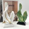 1 pièce ornaments en plumes d'art haut de gamme de niche décoration douce pour la maison, le salon, le porche, la pièce modèle, la nouvelle maison, l'emménagement, la nouvelle pièce