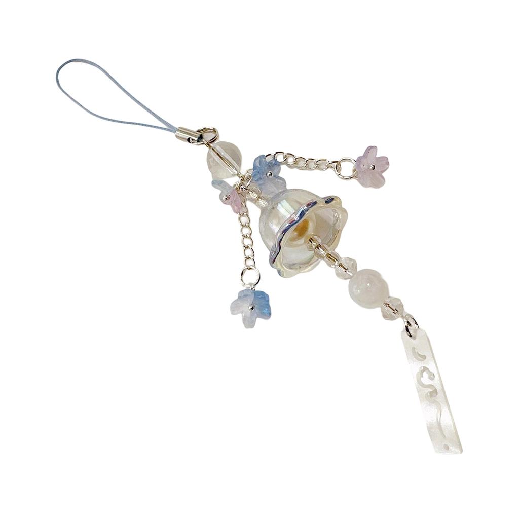 Creative Jellyfish Wind Chime Glass Pendant Phone Chain Decoration for Personalize Styles Casual Wear Stylish Outfits