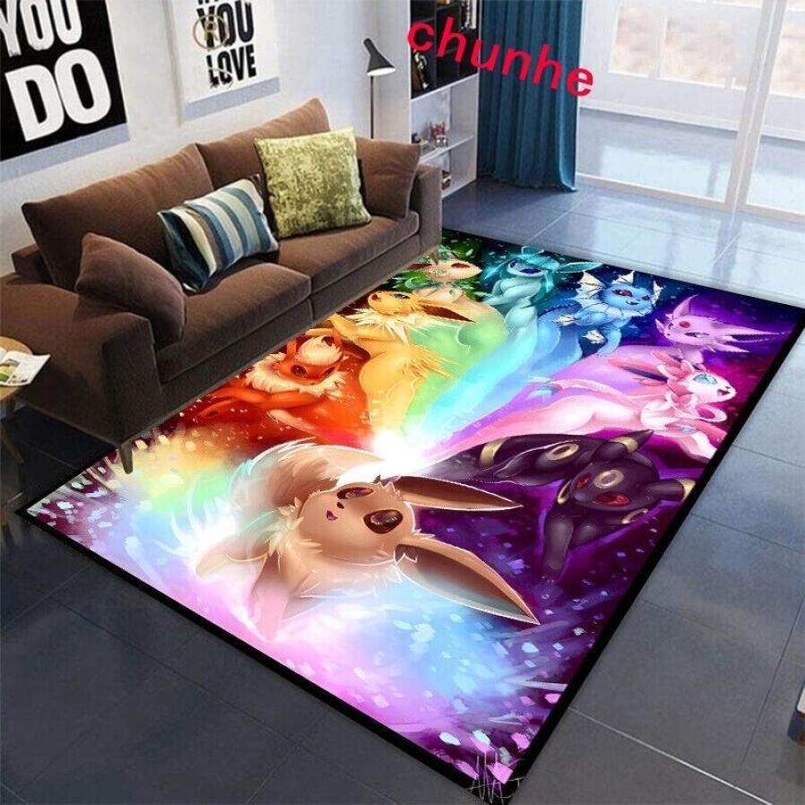 

Pokémon Pikachu Area Rug Mat Living Room Bedroom Anti-Slip Floor Carpet Soft Mat 40cm*60cm