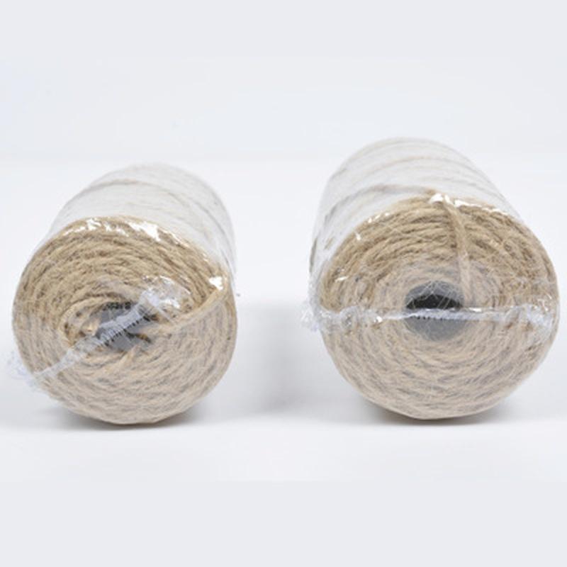 2mm 100m/roll Cotton String Natural Twisted Cord Crafts Wire Macrame Crochet DIY Home Decorations