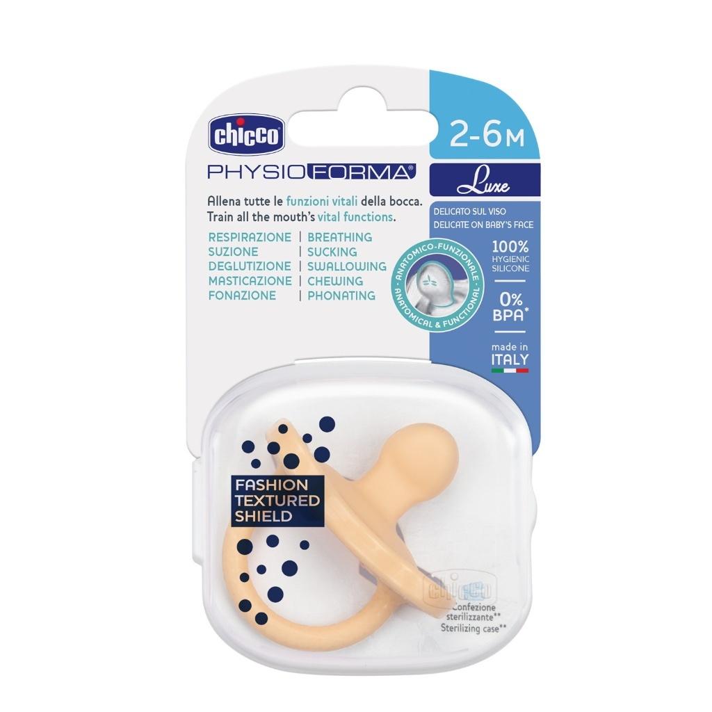 Soft Luxe orange pacifier 2-6m