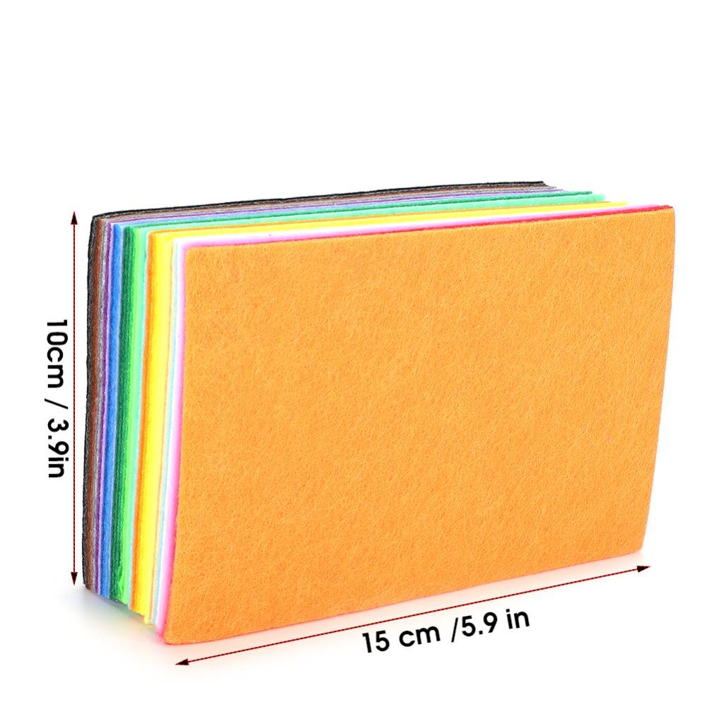 80 Stück Verschiedene Farben DIY Bastelmaterial Quadratische Form Vlies Filzstoff Filzplatten Heimnähen