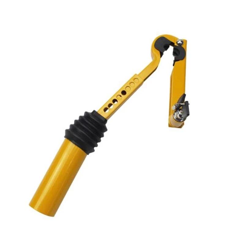 

НОВЫЙ автомобильный ручной тормозной переключатель блокировки из нержавеющей стали противоугонный надежный автомобильный аксессуар для грузовика внедорожника прицепа замок жёлтый