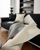 Cream Waffle Solid Sofa Cushion: Universal, Soft, Skin-Friendly, Waterproof & Non-Slip.