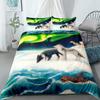 Ukiyo Wolves Duvet Cover Set UK Single Double Queen US Twin Full King Size  Bed Linen Set