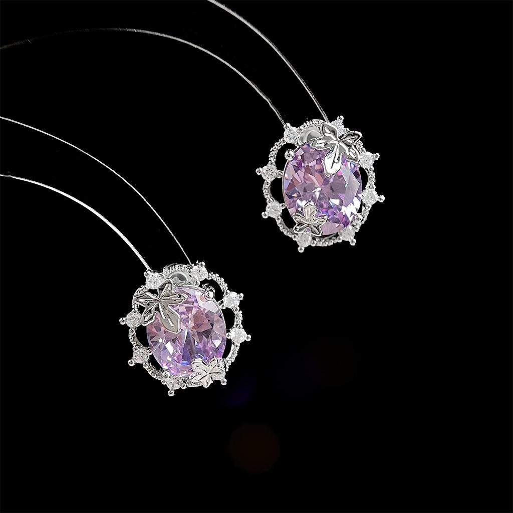 Female Versatile Sweet and Luxurious Style Earrings 1 pair