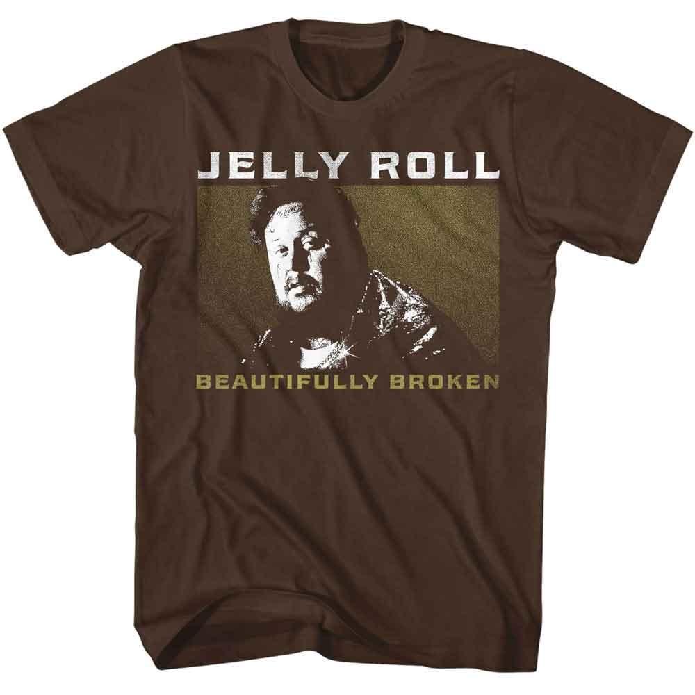 Jelly Roll Beautifully Broken Dark Chocolate Music Shirt XXXXL