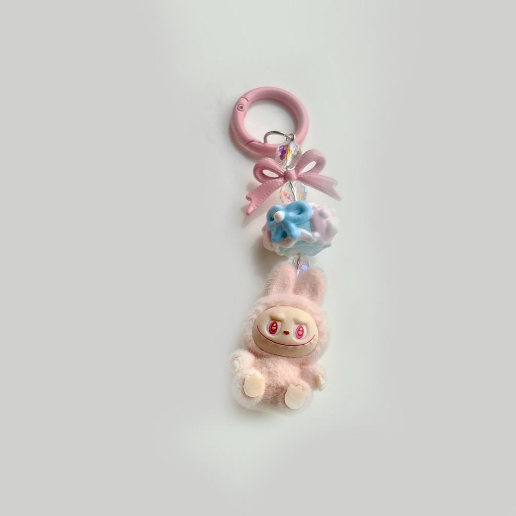 Flocking Mini Baby-free Keychain Vinyl Cute Baby Walking Bag Mobile Phone Pendant Cute Pendant