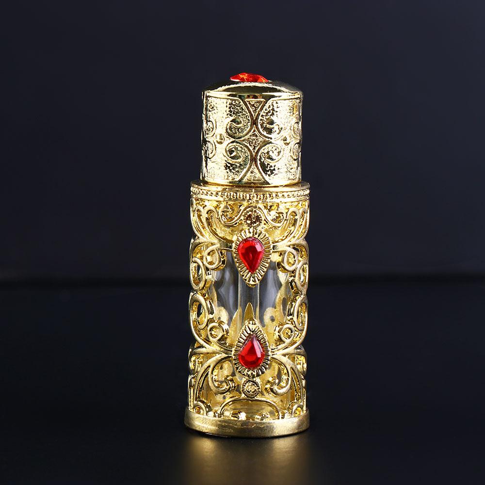 Gifts Antiqued Metal Arabian Style Dubai Style Essential Oil Bottles  Bottles Cosmetic Container Refillable Bottles