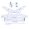 Plaque dimmatriculation arrière de moto en alliage d'aluminium électroplaqué Support de moto Porte-plaque d'immatriculation ajusté pour scooter