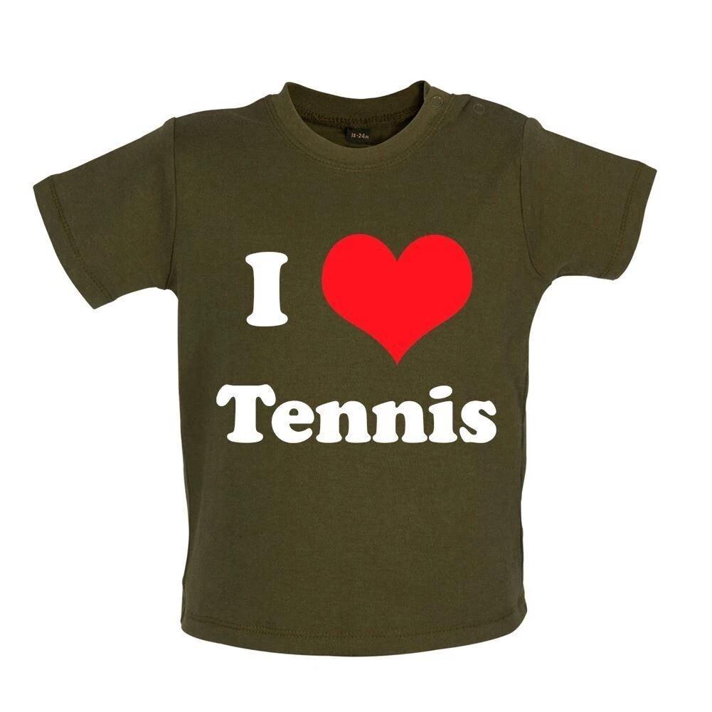I Love Tennis - Kids Baby Kids Boys Girls Unisex T-Shirt / Bodysuit - Wimbledon Gift Player Equipt 110